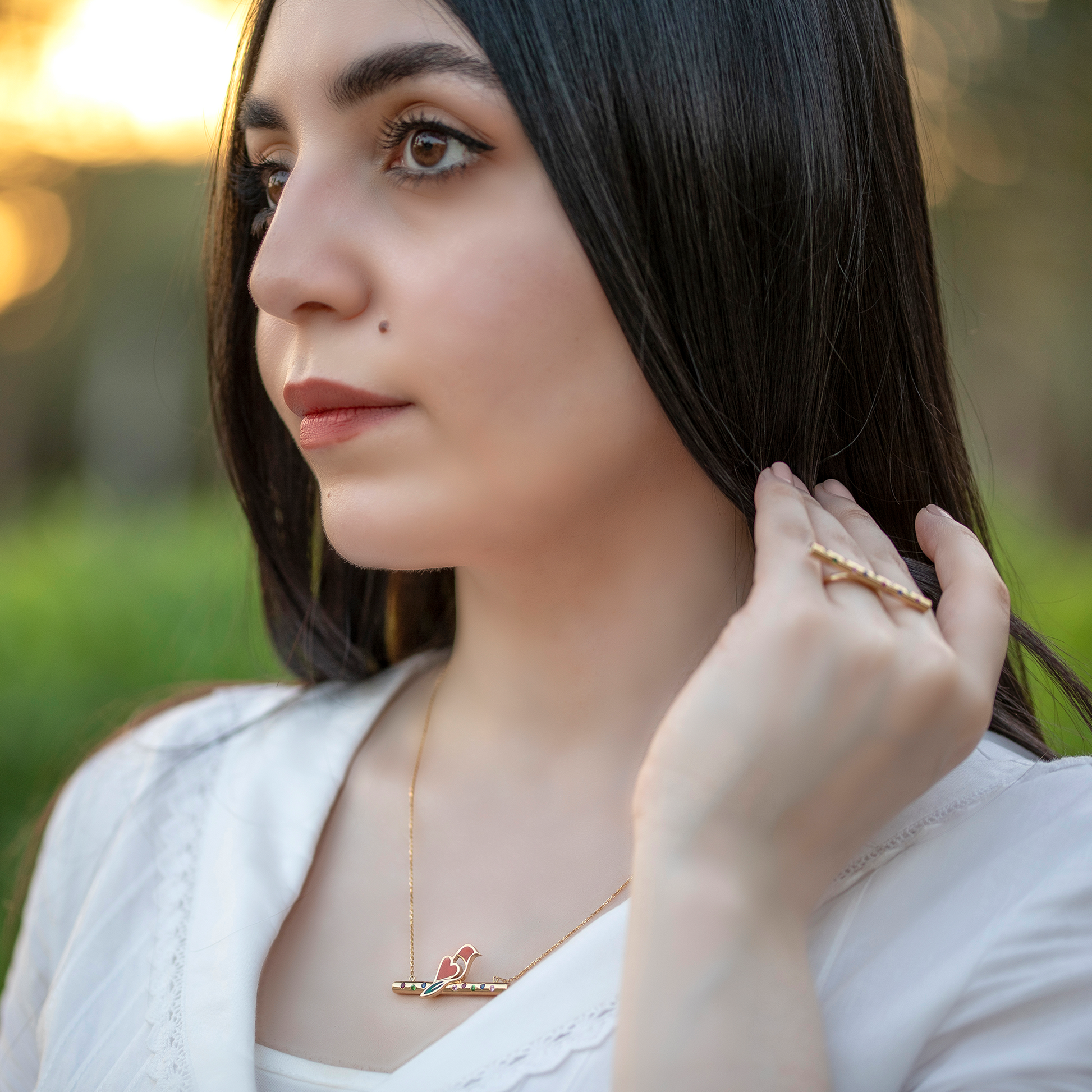 Bird necklace, Full Model